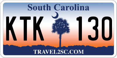 SC license plate KTK130