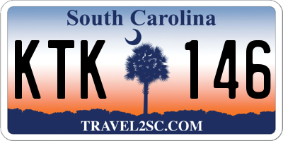 SC license plate KTK146