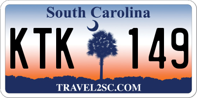 SC license plate KTK149