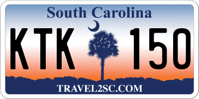 SC license plate KTK150