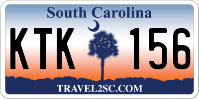 SC license plate KTK156