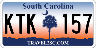 SC license plate KTK157