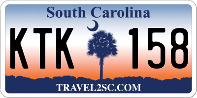 SC license plate KTK158