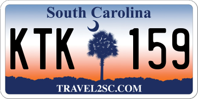 SC license plate KTK159