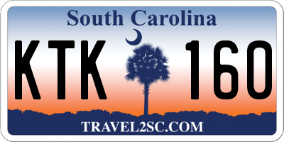 SC license plate KTK160