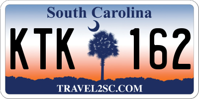 SC license plate KTK162