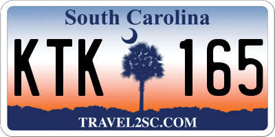 SC license plate KTK165