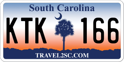 SC license plate KTK166