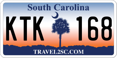 SC license plate KTK168