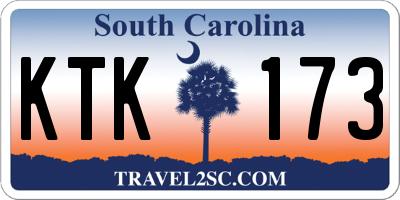 SC license plate KTK173