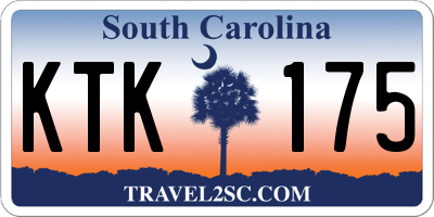 SC license plate KTK175