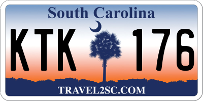 SC license plate KTK176