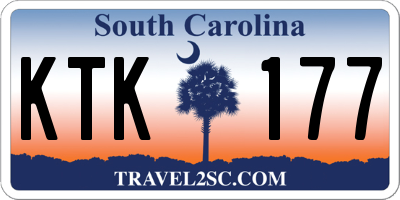 SC license plate KTK177