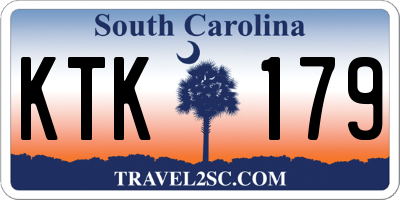 SC license plate KTK179