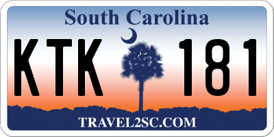 SC license plate KTK181