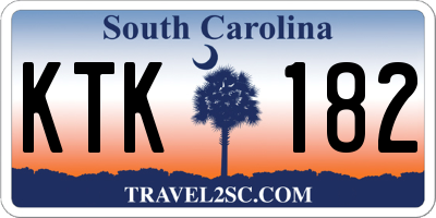 SC license plate KTK182