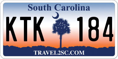 SC license plate KTK184