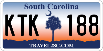 SC license plate KTK188