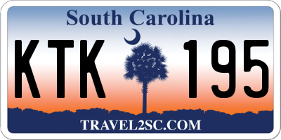 SC license plate KTK195