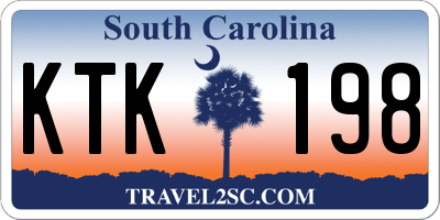 SC license plate KTK198