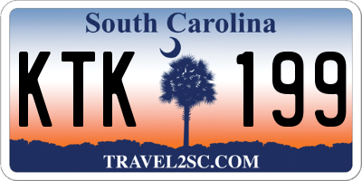 SC license plate KTK199