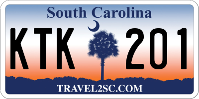 SC license plate KTK201