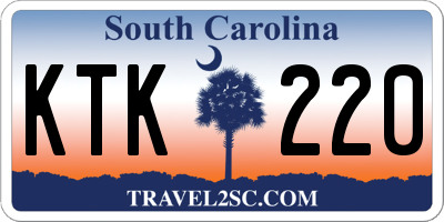 SC license plate KTK220