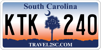 SC license plate KTK240
