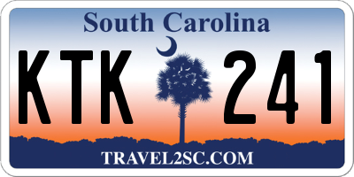 SC license plate KTK241