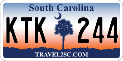 SC license plate KTK244