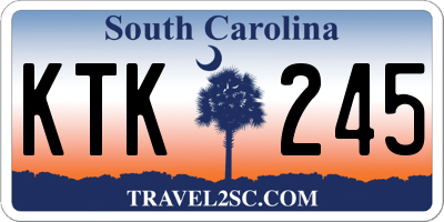 SC license plate KTK245