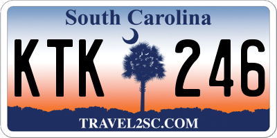 SC license plate KTK246