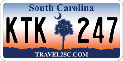 SC license plate KTK247