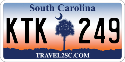 SC license plate KTK249