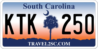 SC license plate KTK250