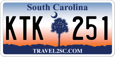 SC license plate KTK251