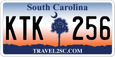 SC license plate KTK256