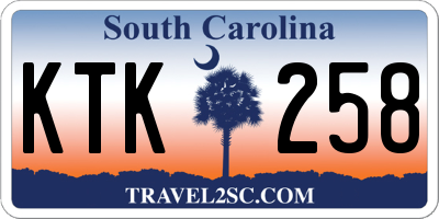 SC license plate KTK258