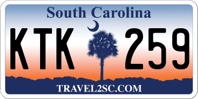 SC license plate KTK259