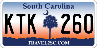 SC license plate KTK260
