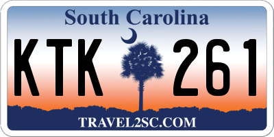 SC license plate KTK261
