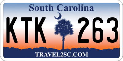 SC license plate KTK263