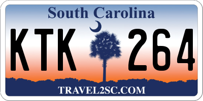 SC license plate KTK264