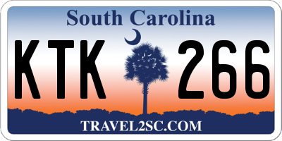 SC license plate KTK266