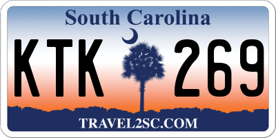SC license plate KTK269
