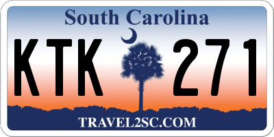 SC license plate KTK271