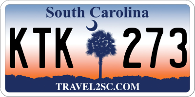 SC license plate KTK273