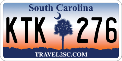 SC license plate KTK276