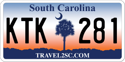 SC license plate KTK281