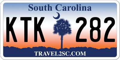 SC license plate KTK282